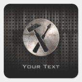 Rugged Carpenter Tools Quadratischer Aufkleber (Vorderseite)