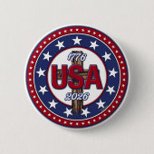 Rugged Cross USA 1776-2026 Button (Vorderseite)