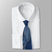 Rugged Denim Inspirierte Neck Tie Krawatte (Gebunden)
