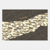 Rugged Desert Camouflage Personalisiert Geschenkpapier Set (Vorderseite)