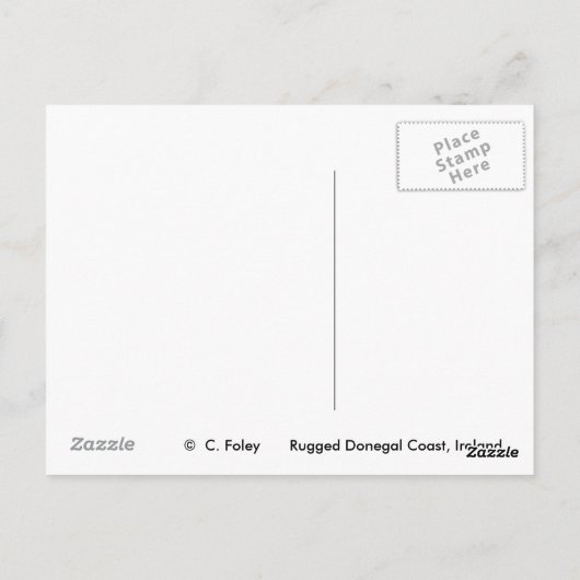 Rugged Donegal Coast, Irland Postkarten (Rückseite)