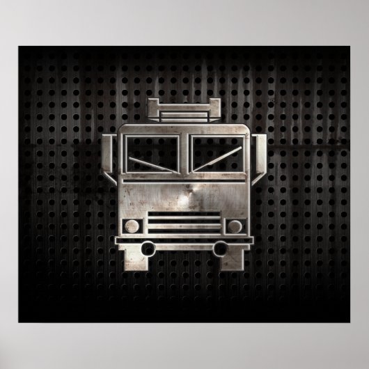 Rugged Fire Truck Poster (Vorne)