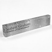 Rugged Gray Namplate Namensplakette