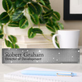 Rugged Gray Namplate Namensplakette