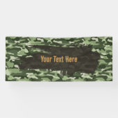 Rugged Green Camouflage Long Banner (Horizontal)