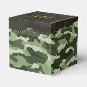 Rugged Green Camouflage Personalisiert Geschenkschachtel (Rückseite)