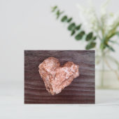 Rugged Heart Rock - Natural Postkarte (Stehend Vorderseite)