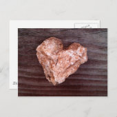 Rugged Heart Rock - Natural Postkarte (Vorne/Hinten)