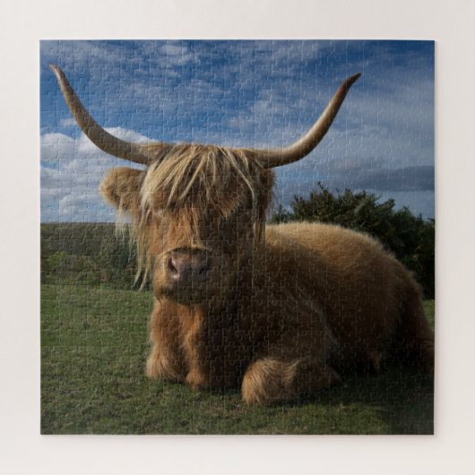 Rugged Highland Cow Puzzle (Vertikal)
