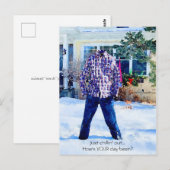 Rugged just chilling out Frozen Pants Outfit Postkarte (Vorne/Hinten)