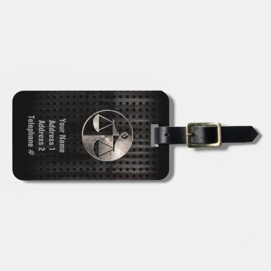 Rugged Justice Scales Gepäckanhänger (Vorderseite horizontal)