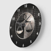 Rugged Justice Scales Große Wanduhr (Winkel)