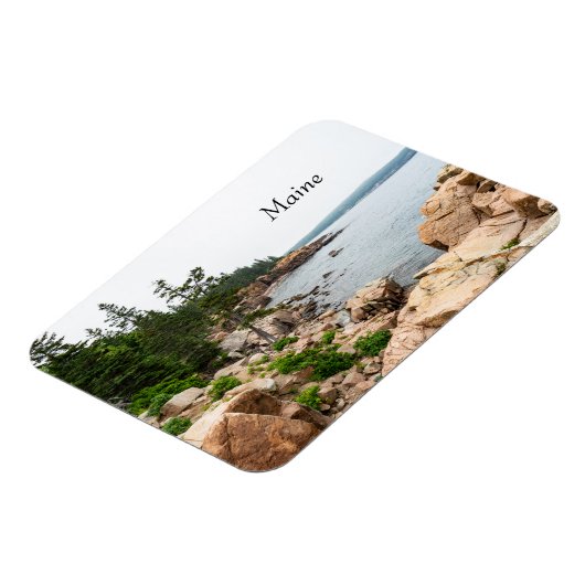 Rugged Maine Küste in Acadia Nationalpark Magnet (Linke Seite)