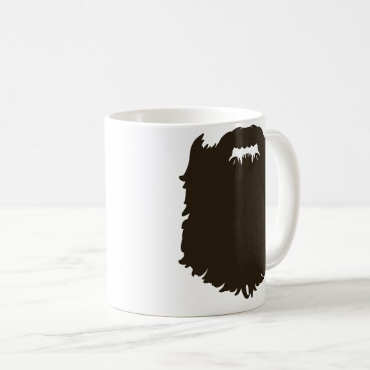 Rugged manischer Bart Kaffeetasse (VorderseiteRechts)