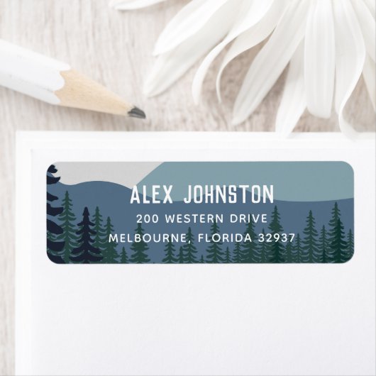 Rugged Mountain Range Rücksendeadresse (Insitu)