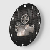 Rugged Movie Camera Große Wanduhr (Winkel)