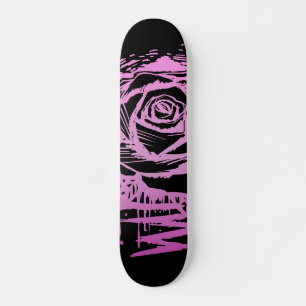 Rugged Rose Graffiti Rosa Tropfende Straßenkunst U Skateboard