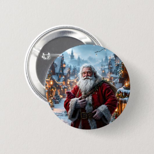 Rugged Santa Button (Vorne & Hinten)