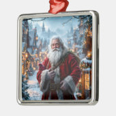 Rugged Santa Ornament Aus Metall (Links)