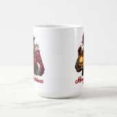 Rugged Santa's Christmas Lantern Kaffeetasse (Mittel)