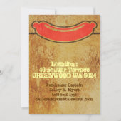 Rugged Sausage Sizzle Party Einladung (Rückseite)