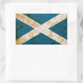 Rugged Scottish Flag Rechteckiger Aufkleber (Tasche)