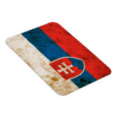 Rugged slowakische Flagge Magnet (Rechte Seite)