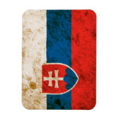 Rugged slowakische Flagge Magnet (Vertikal)