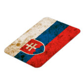 Rugged slowakische Flagge Magnet (Linke Seite)