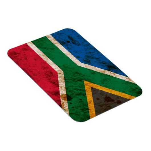 Rugged South African Flag Magnet (Rechte Seite)