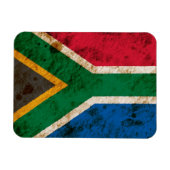 Rugged South African Flag Magnet (Horizontal)