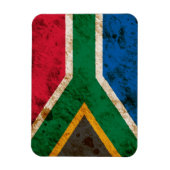 Rugged South African Flag Magnet (Vertikal)