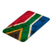 Rugged South African Flag Magnet (Linke Seite)