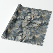 Rugged Stone Texture Wrapping Paper Roll Geschenkpapier (Ungerollt)