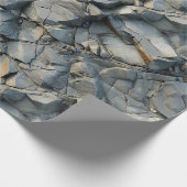 Rugged Stone Texture Wrapping Paper Roll Geschenkpapier (Ecke)