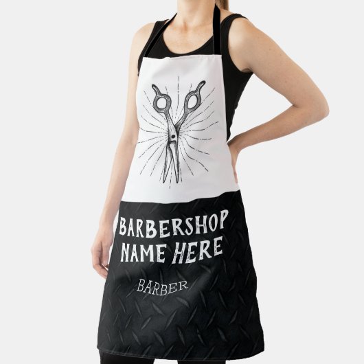 Rugged Trendy Modern Barbershop Ap Schürze (InSitu)