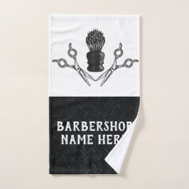 Rugged Trendy Modern Barbershop Barbershop Handtuch