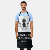 Rugged Trendy Modern Barbershop Barbershop Schürze (Getragen)