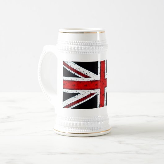 Rugged Union Jack Bierglas (Vorderseite Links)