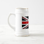 Rugged Union Jack Bierglas (Links)