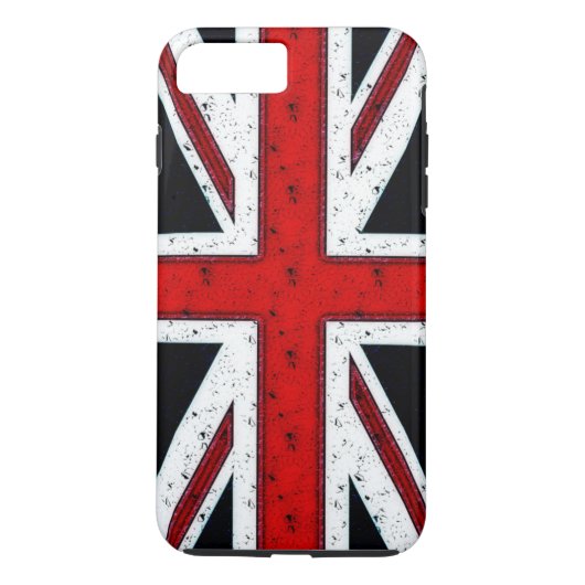 Rugged Union Jack Case-Mate iPhone Hülle (Rückseite)
