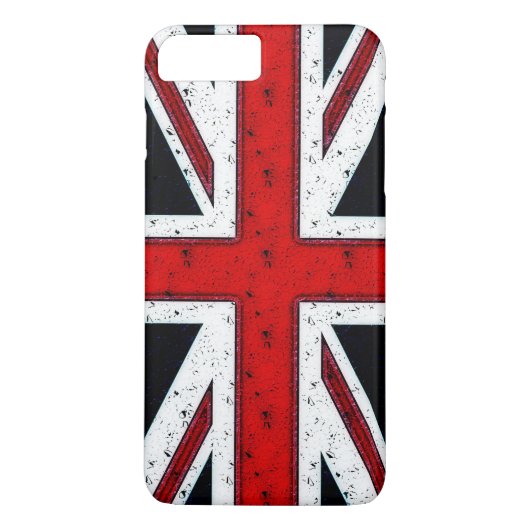 Rugged Union Jack Case-Mate iPhone Hülle (Rückseite)