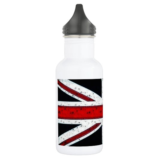 Rugged Union Jack Edelstahlflasche (Links)