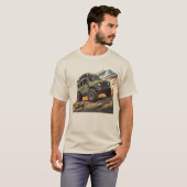 Rugged Vintager T - Shirt des Landruderverteidiger (Vorne ganz)