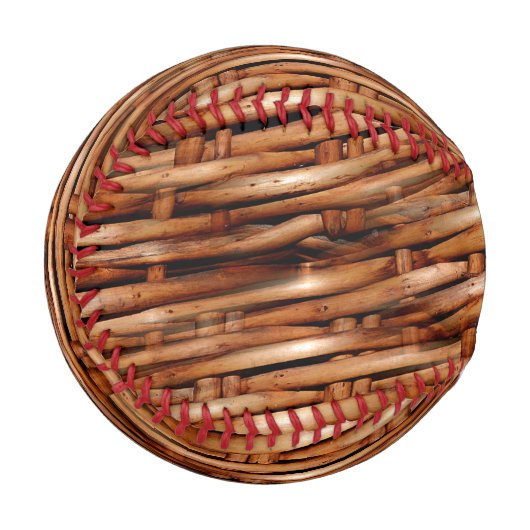 Rugged Wicker Basket Look Baseball (Vorderseite Links)