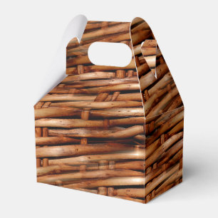 Rugged Wicker Basket Look Geschenkschachtel