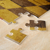 Rugged Wood Maryland Flag Puzzle (Seite)