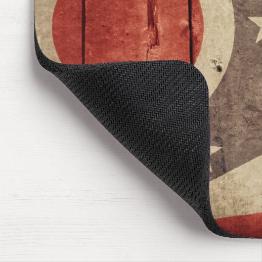 Rugged Wood Ohio Flag Mousepad (Ecke)