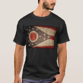 Rugged Wood Ohio Flag T-Shirt (Vorderseite)