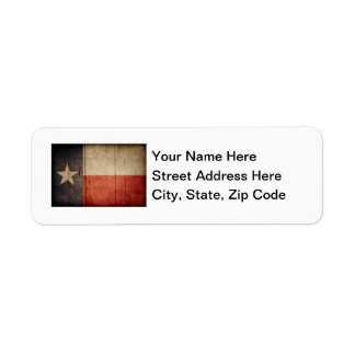 Rugged Wood Texas Flag